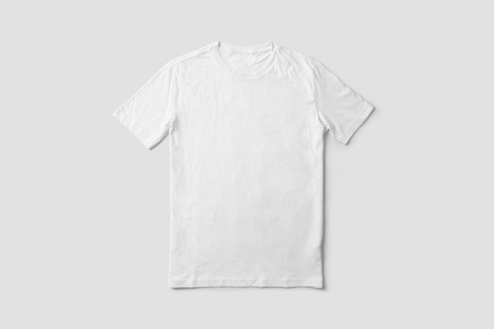 Everyday Tee mockup — studio flat scene