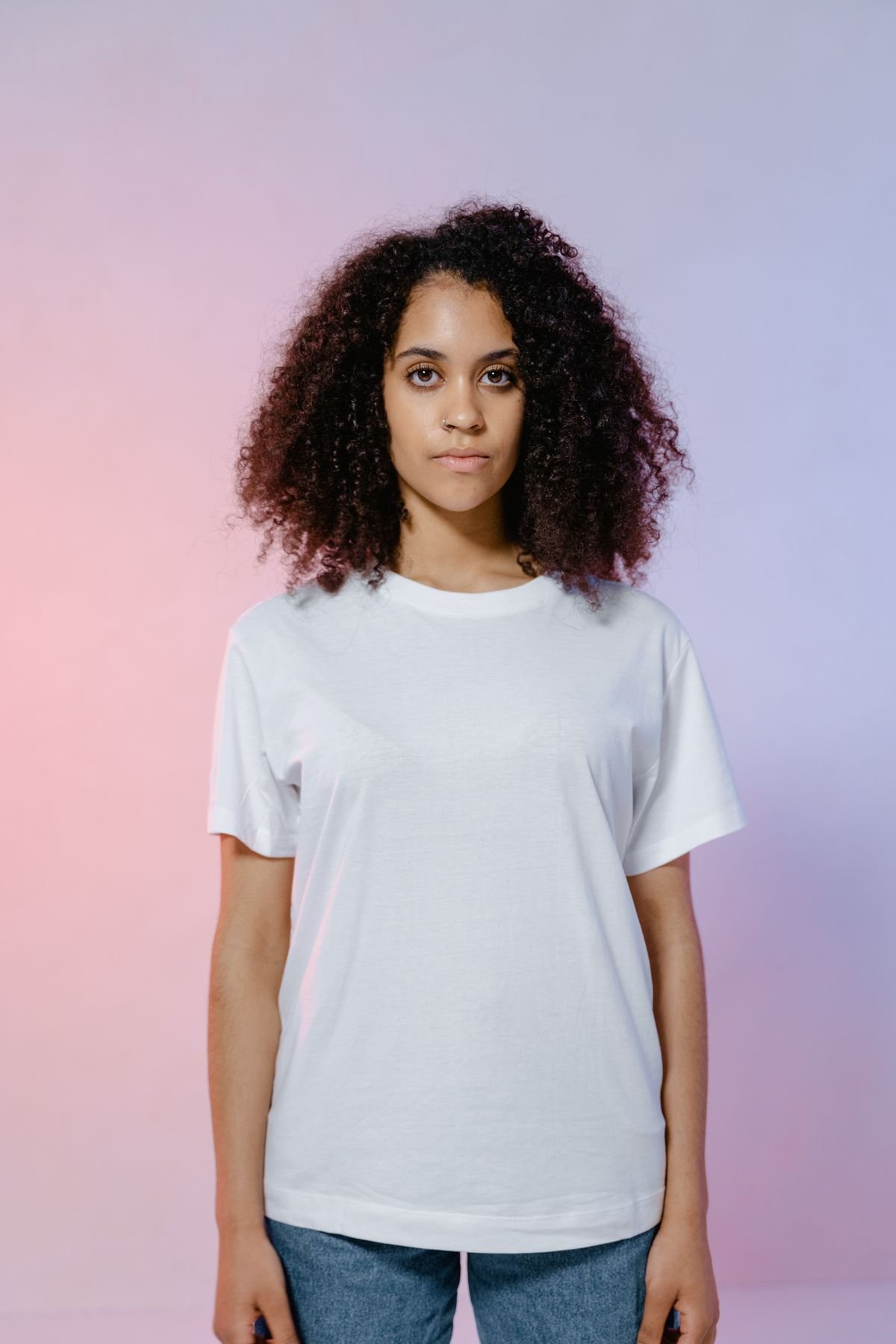 Tee worn by a model